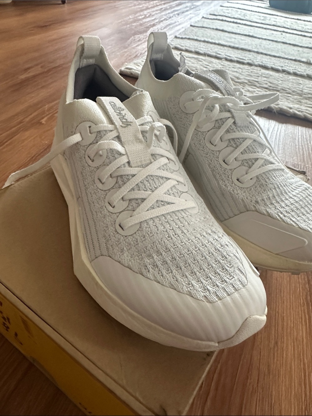 allbirds Women size 7 Treeglider “Blizzard” Lace-Up Sneakers - White